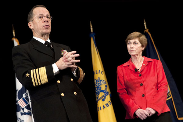 Navy Adm. Mike Mullen and Wife Deborah