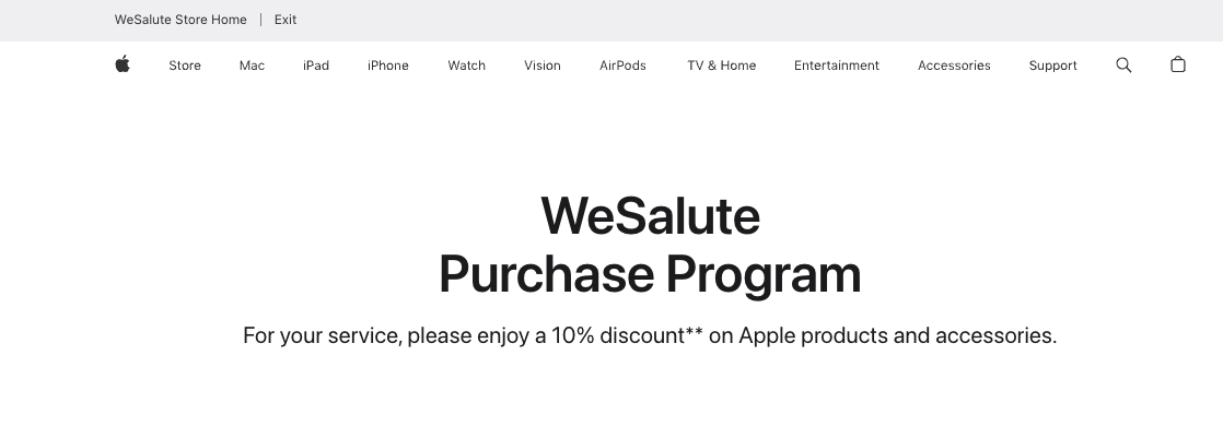 Apple Military Discount