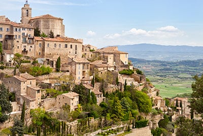 Overlook of Gordes, Provence, France