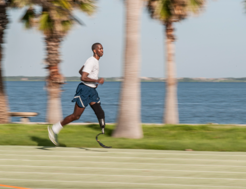 wounded warrior running